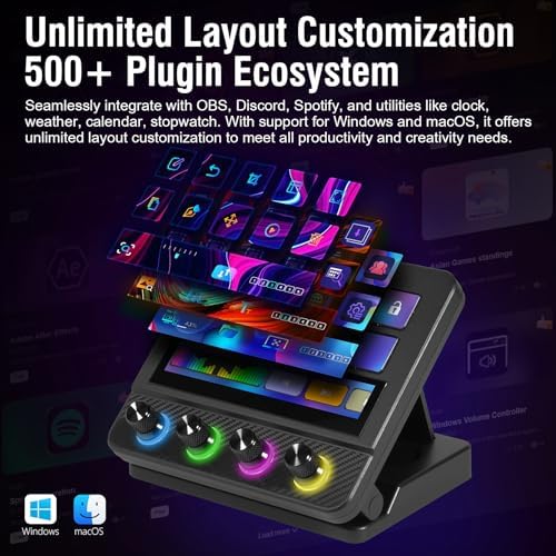 VSD N4 Pro Stream Controller Streaming Deck, Audio and Studio Controller - Image 4