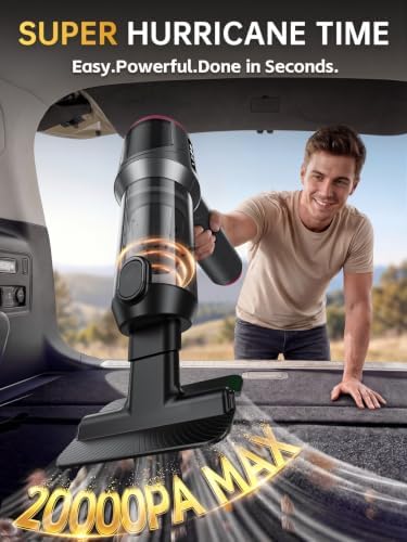 REWONDER Cordless Car Vacuum Cleaner & Blower Portable Handheld Mini Vac High Power - Image 2
