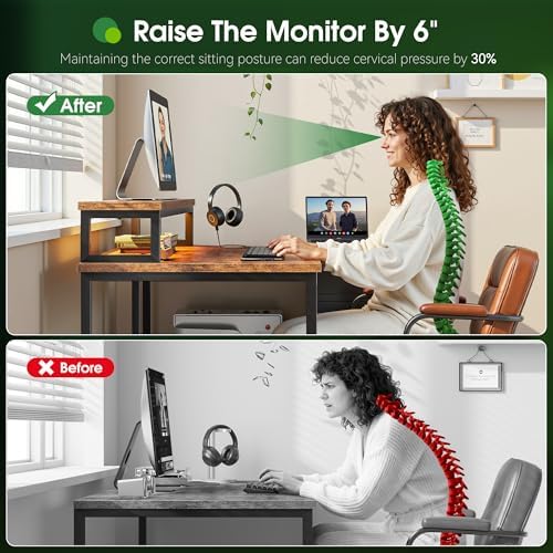 EnHomee 48" L Shaped Desk with 3 Storage Drawers for Teen Gamers Home Study - Image 4