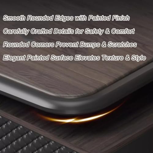 L Shaped Executive Desk with Drawers & Storage, Modern Wood Executive Office Desk Computer Table for Home Office Furniture Setup, Management Workstation for Workplace or Office(H-Right, L2.4M/94IN) - Image 4
