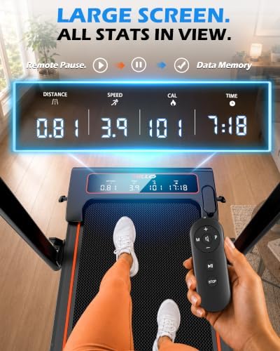 Walking Pad Treadmill with Incline 9% & Decline -4% 5 Level and Handle Bar - Image 5