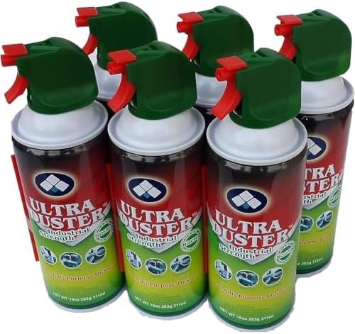 Ultra Duster Compressed Air Cleaner for Electronics, 10 oz., 6-Pack by ULTRA+Duster