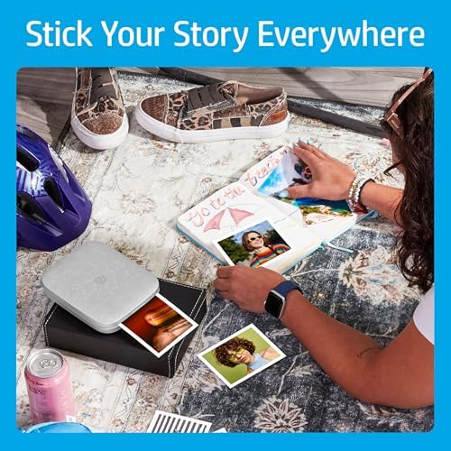 HP Sprocket 3x4 Instant Photo Printer -Kit: 20 Pack Zink Paper, case - Image 6