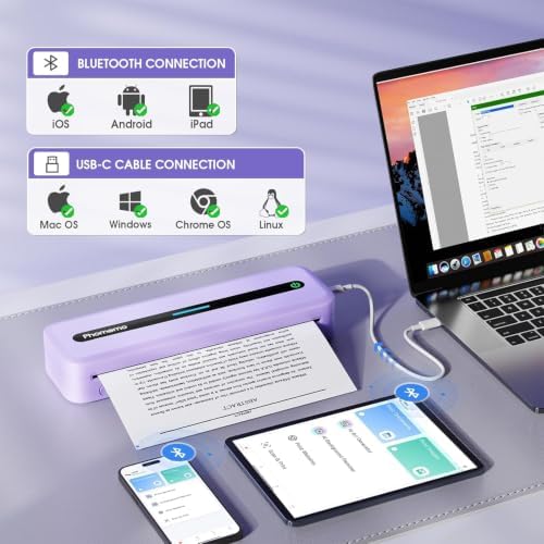 Phomemo M832 Thermal Bluetooth Portable Printers Wireless for Travel - Image 4