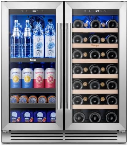 Yeego Beverage Refrigerator - 30 inch 80 Cans and 33 Bottles Beer Cooler by Yeego
