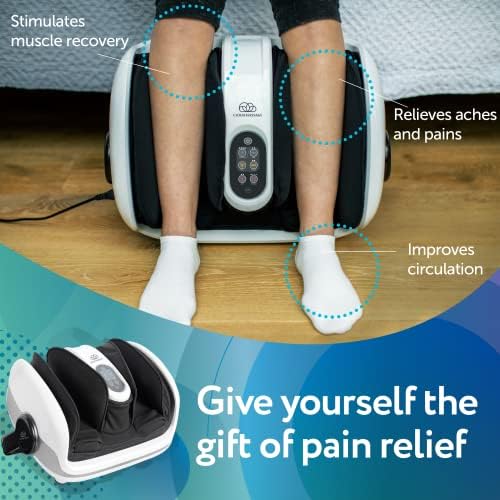 Cloud Massage Shiatsu Foot Massager with Heat, Creamy White - Image 2