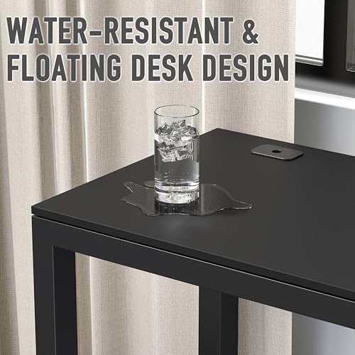 SHW 55-Inch Commercial-Grade Office Computer Desk, Black - Image 5