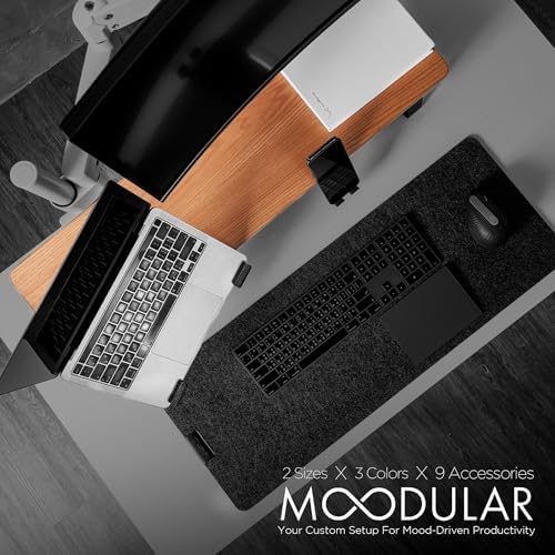 ULTRARM Moodular Wooden Monitor Stand Desk Organizer, Standard 33.4" Oak - Image 2