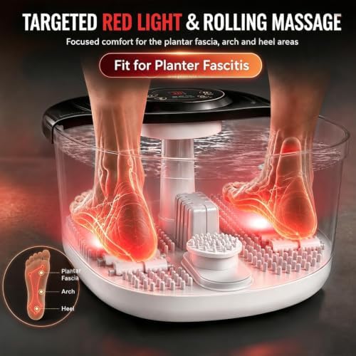 Foot Soaking Tub, Foot Spa Bath Massager with Heat, Bubbles - Image 3