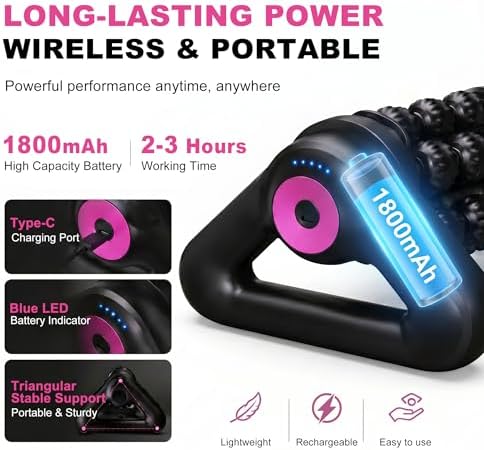 Massage Roller, Electric Muscle Roller, Traingle Design Massager - Image 6