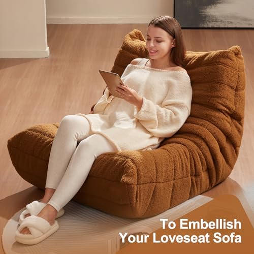 Hobestluk Big Bean Bag Chairs for Adults Fireside BeanBag Couch Togo Sofa - Image 5