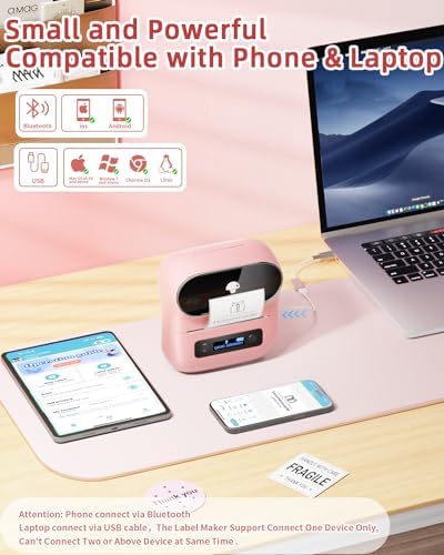 Phomemo M220 Bluetooth Label Maker,Portable Thermal Printer - Image 4