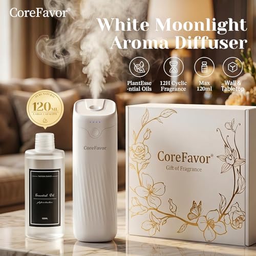 Waterless Essential Oil Diffuser with 2x120ml Oil(Cedar+Lavender) - Image 3