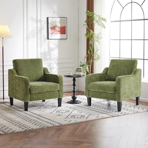 VINGLI Accent Chairs Set of 2, Modern Traditional Armchair for Living Room by VINGLI