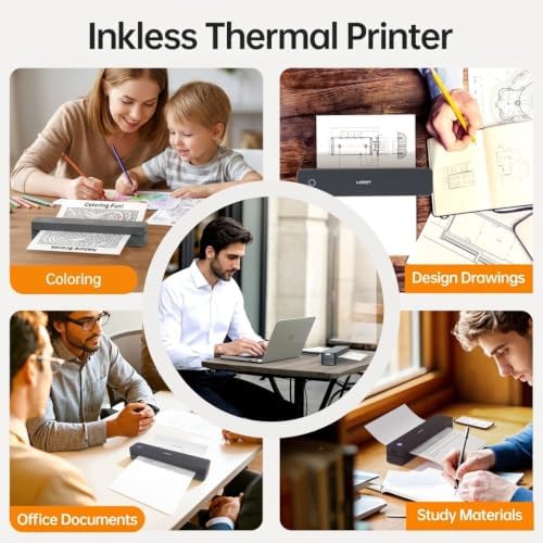 PRT Portable Printer Wireless for Travel with Carry Case& Thermal Paper - Image 6