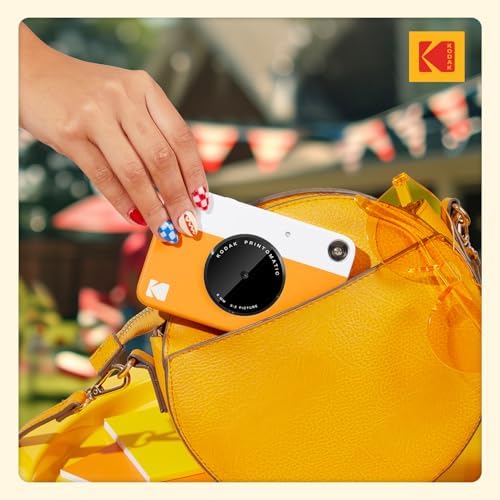 KODAK Printomatic Full-Color Instant Print Digital Camera, Zink 2x3" (5.1x7.5 cm) Sticky-Back Photo Paper, 5MP, Portable, Creative Fun Gift for Birthday, Christmas, Holiday, Yellow - Image 6