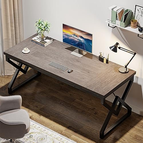 Tribesigns 63 inch Executive Desk, Industrial Computer Desk for Home Office - Image 5