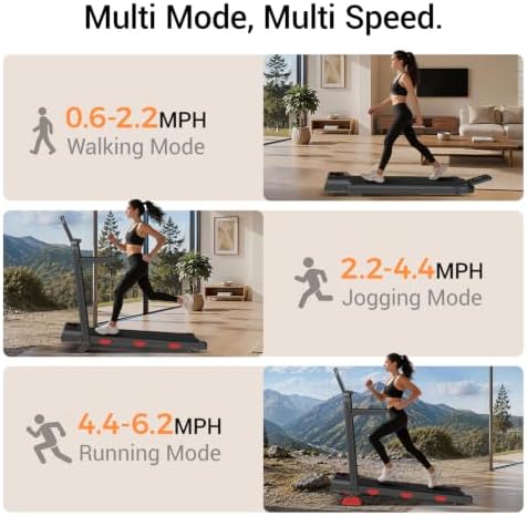 LONTEK 15% Incline Walking Pad Treadmill with Handles, Treadmills for Home - Image 3