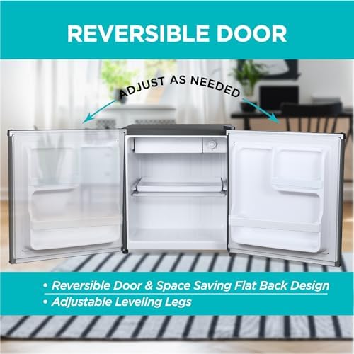 BLACK+DECKER 1.7 Cu. Ft. Compact Refrigerator, Energy Star, BCRK17B, Black - Image 5