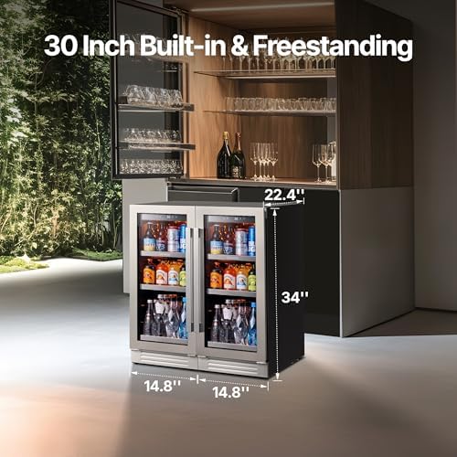 Ca'Lefort 30'' Beverage Refrigerator, 200 Can Beverage Fridge Under Counter - Image 5