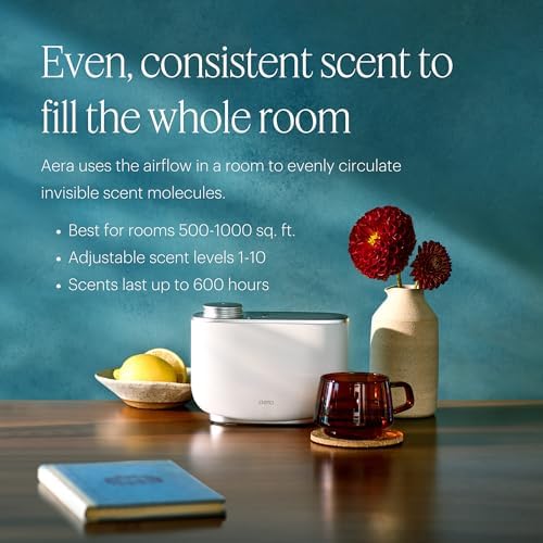 Aera Waterless Essential Oil Diffuser - Alexa & Wi-Fi - White - Image 3