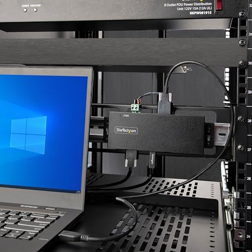 StarTech 7-Port Industrial USB Hub 10Gbps, TAA, USB 3.2 Gen 2 (HB31C5A2CME) - Image 6