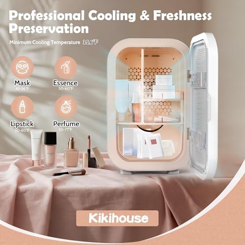 Kikihouse 22L Mini Skincare Fridge, Small Personal Makeup Refrigerator - Image 2