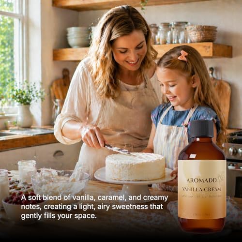 Aromadd Vanilla Cream Diffuser Oil Refill, Warm Vanilla Caramel, 6.76 Fl Oz - Image 5