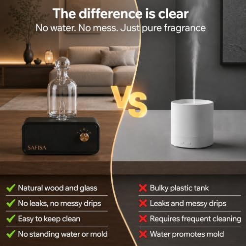 Nebulizing Waterless Essential Oil Diffuser, 700 Sq. Ft. Aromatherapy - Image 2