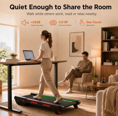 Jogwell Walking Pad with 15% Auto Incline, Full-Deck Design - Image 5