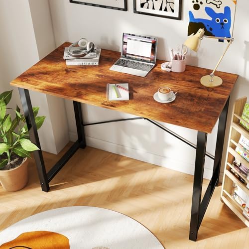 DUMOS 40 Inch Small Computer Desk, Gaming Desks for Home Office Bedroom - Image 2