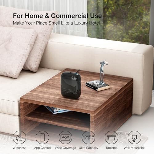 Airversa ANW Smart Waterless Essential Oil Diffuser for Large Room, Black - Image 3