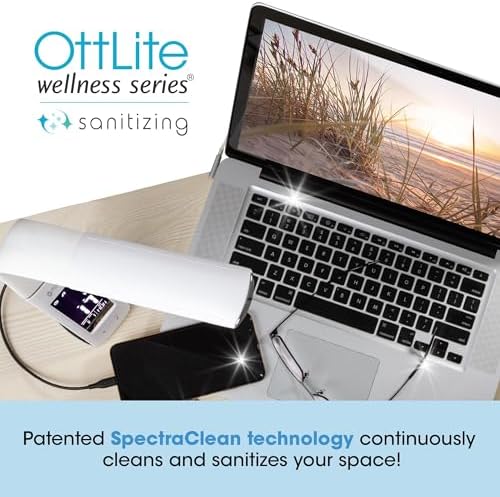 OttLite Thrive ClearSun LED Lamp with USB, White - Image 3