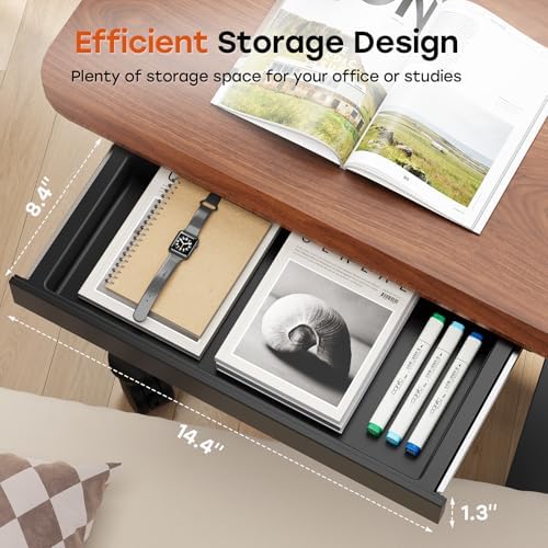 Small Mobile Standing Desk with Drawer, 23.6" x 19.7" Top - Image 5