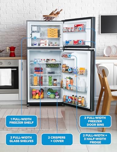 Commercial Cool 18 Cu. Ft. Top Mount Refrigerator, Ice Maker, CCR1800GIMS - Image 4