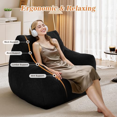 Big Bean Bag Chair for Adults, Ultra Soft BeanBag for Living Room - Image 7