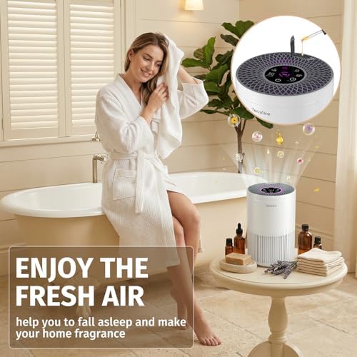 2 Pack Air Purifiers for Home Bedroom with PM 2.5 Air Quality Monitor - Image 5