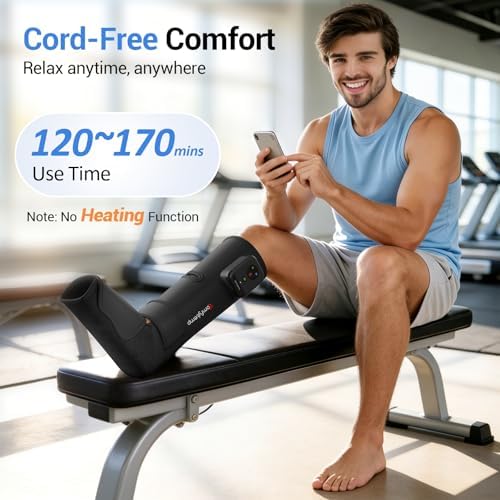 Comfytemp Cordless Air Compression Leg Massager for Circulation, 1 Pack - Image 4