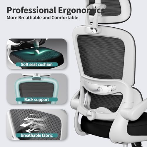 TRALT Office Chair Ergonomic Desk Chair - Gaming Chair with Lumbar Support - Image 3