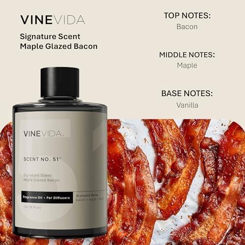 VINEVIDA [16 Fl Oz] Maple Glazed Bacon Fragrance Oil for Cold Air Diffusers, Essential Oils for Diffuser Oil Refill & Air Freshener Room Spray - Image 2