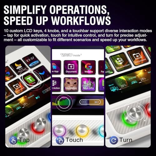 VSD N4 Pro Stream Controller Streaming Deck, Audio and Studio Controller - Image 5