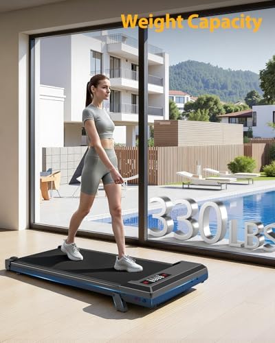Walking Pad with Incline,Treadmill Pad 2.5 HP Quiet Under Desk Treadmills 8% Incline,330 lb Capacity Portable Walking Pad for Home and Office Walking - Image 5