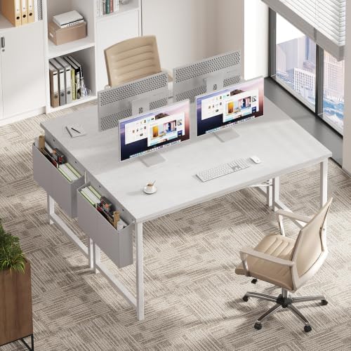 OLIXIS Computer Desk, 55 Inch Gaming Desks for Home Office Small Spaces - Image 6