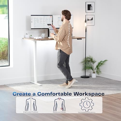 VIVO Reclaimed Wood 60 x 30 in Standing Desk, DESK-KIT-1W6P-30 - Image 4