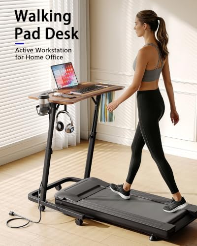 Adjustable Height Standing Desk for Walking Pad, Treadmill Desk with Wheels - Image 3