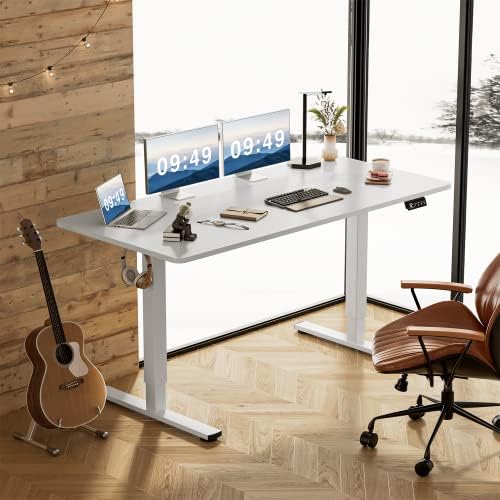 Furmax 63 Inches Electric Height Adjustable Standing Desk Home Office Desk - Image 4