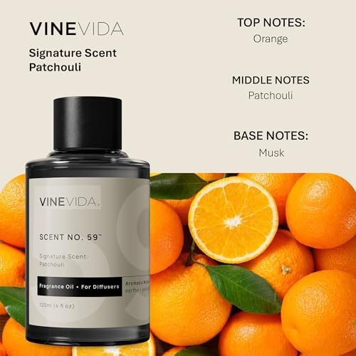 VINEVIDA [4 Fl Oz] Patchouli Fragrance Oil for Cold Air Diffusers, Essential Oils for Diffuser Oil Refill & Air Freshener Room Spray - Image 2