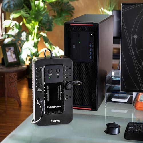 CyberPower EC550G Ecologic UPS Battery Backup and Surge Protector - Image 6