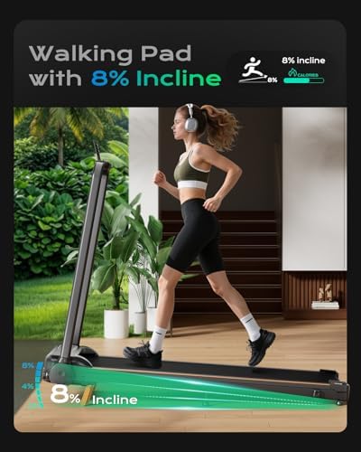 TREAFLOW Walking Pad Treadmill, Under Desk Treadmills for Home - Image 2