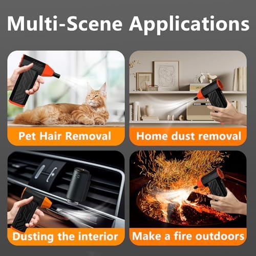 Hair Driers, 110000RPM Electric Air Duster for PC&Keyboard Cleaning - Image 4